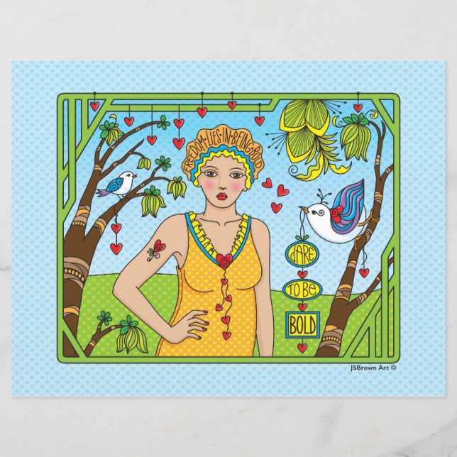 Dare To Be Bold_Flat Paper Sheet 11" x 8.5" (Front)