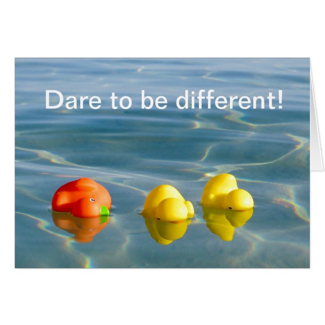 Dare to be different (Front Horizontal)