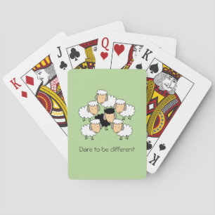 Dare To Be Different Black Sheep Playing Cards