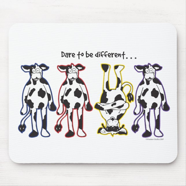 Dare to be different Cows Mouse Mat (Front)