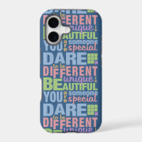 Dare To Be Different custom iPhone case