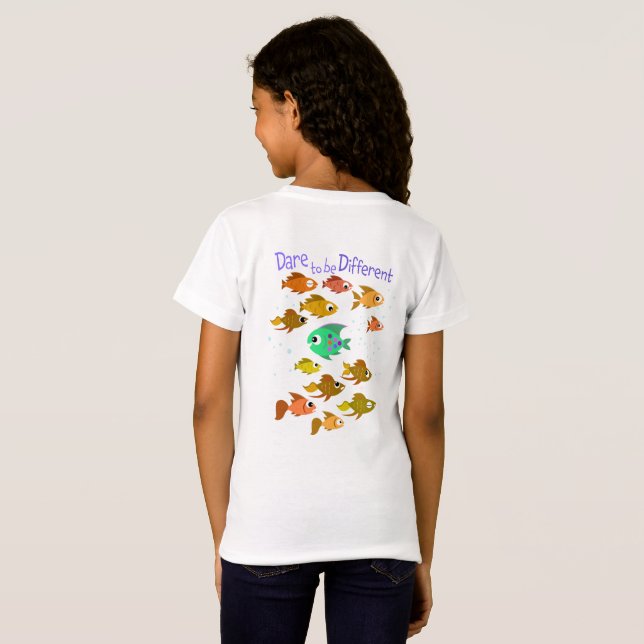Dare to Be Different Elementary Teacher Student T-Shirt (Back Full)