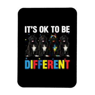 Dare To Be Different   Funny Newfie   Cute Newfie Magnet