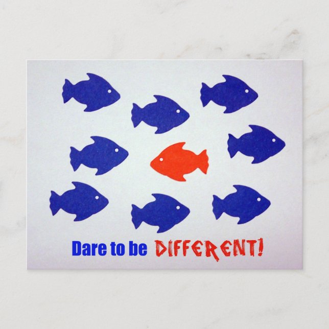 Dare to be different! postcard (Front)