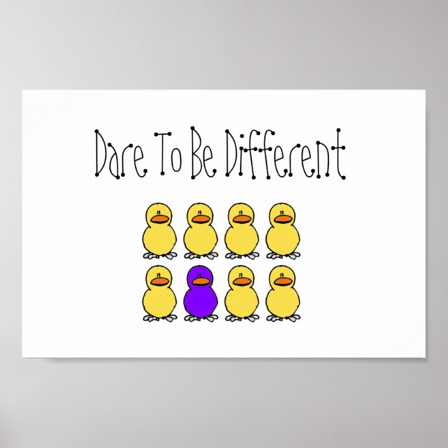 Dare To Be Different Poster (Front)