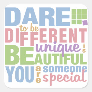Dare To Be Different stickers