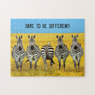 Dare to be different! Zebra Jigsaw Puzzle