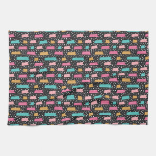 Dare To Be Wild, Just Like The Flowers Tea Towel