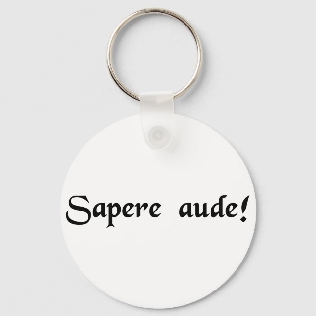 Dare to be wise! key ring (Front)