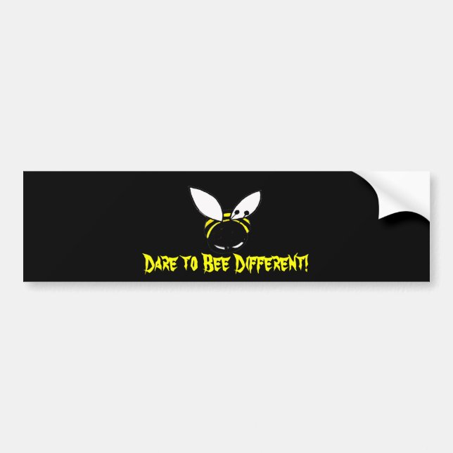 Dare to "Bee" Different! Bumper Sticker (Front)