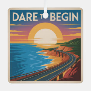 Dare To Begin Metal Tree Decoration