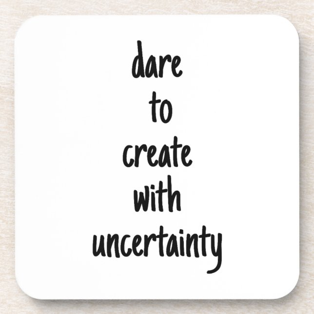 Dare To Create Hard Plastic Coaster (Front)