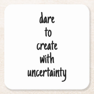 Dare To Create Paper Coaster