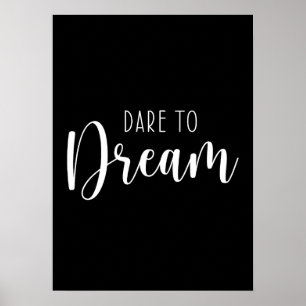 Dare To Dream, Gym, Hustle, Success Motivation Poster
