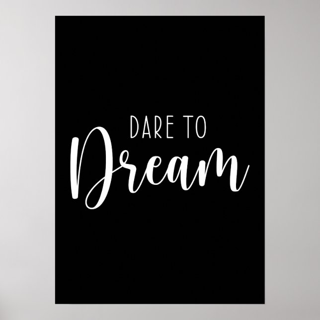 Dare To Dream, Gym, Hustle, Success Motivation Poster (Front)