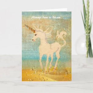 Dare to Dream! Happy Birthday Unicorn Card