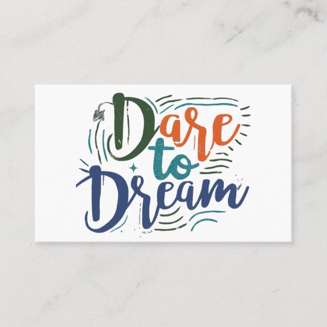 "Dare to Dream Logo" Business Card (Front)