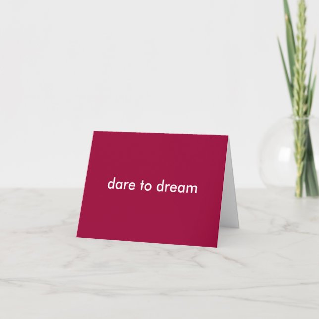 dare to dream notecard (Front)