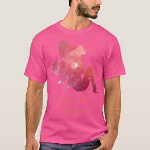 Dare to Dream Pink Galay Fairy Silhouette T-Shirt