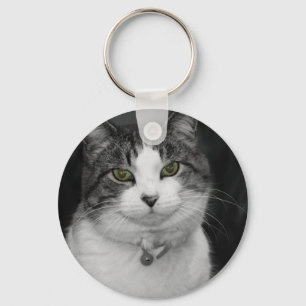 Dare to Look Into My Green Eyes Key Ring