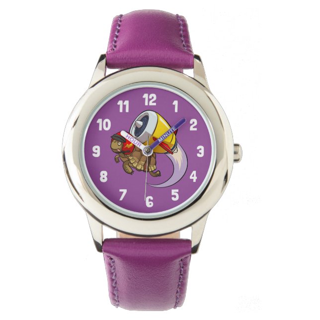 Daredevil Flying Tortoise with a Jet Pack Cartoon Watch (Front)