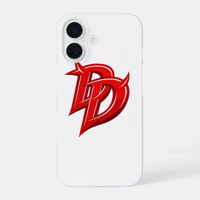 Daredevil inspired logo iPhone 16 case (Back)