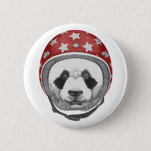 Daredevil Panda 6 Cm Round Badge