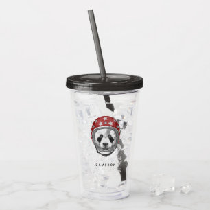 Daredevil Panda   Add Your Name Acrylic Tumbler