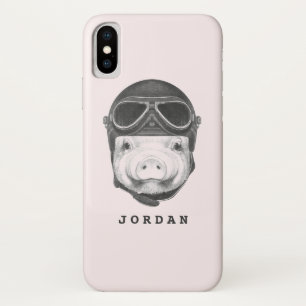 Daredevil Pig   Add Your Name iPhone X Case