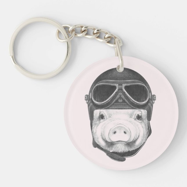 Daredevil Pig Key Ring (Front)