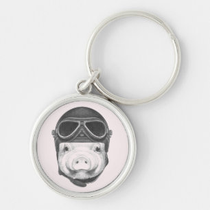Daredevil Pig Key Ring