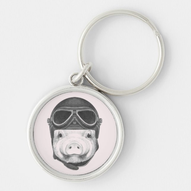 Daredevil Pig Key Ring (Front)