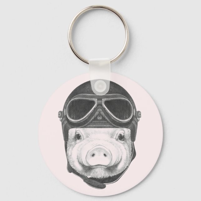 Daredevil Pig Key Ring (Front)