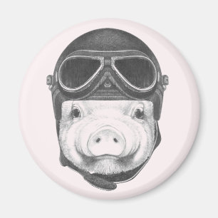 Daredevil Pig Magnet