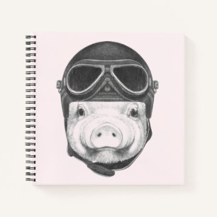 Daredevil Pig Notebook