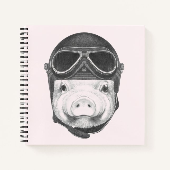 Daredevil Pig Notebook (Front)