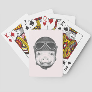 Daredevil Pig Playing Cards