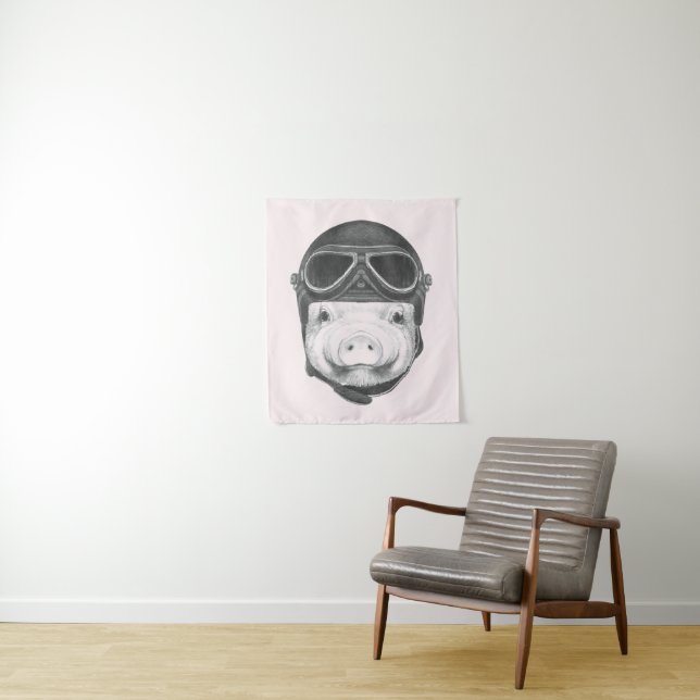 Daredevil Pig Tapestry (In Situ)