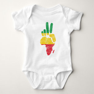 darfur africa peace hand baby bodysuit