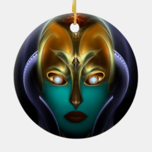 Daria Cyborg Queen Ceramic Tree Decoration