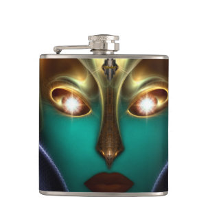 Daria Cyborg Queen Tech 6oz Vinyl Wrapped Flask