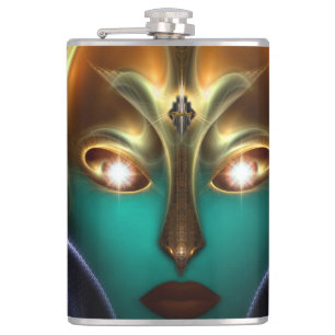 Daria Cyborg Queen Tech 8oz Vinyl Wrapped Flask