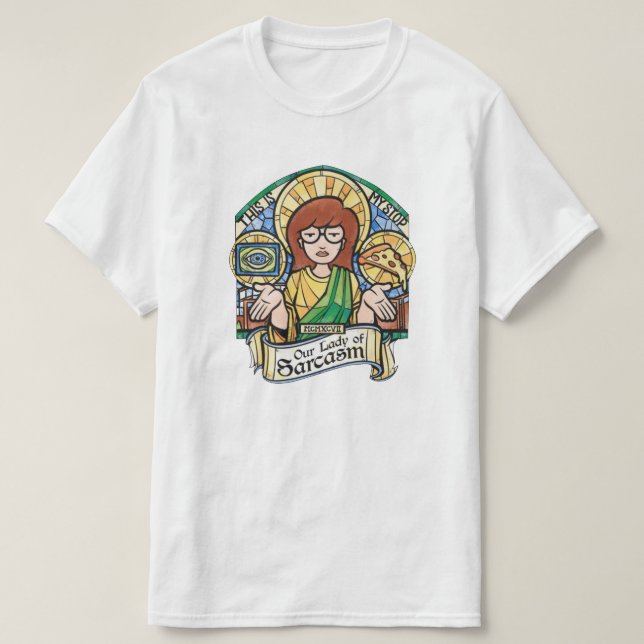 Daria Our Lady Of Sarcasm T-Shirt (Design Front)