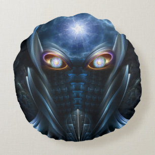 Darian Warrior Round Throw Pillow