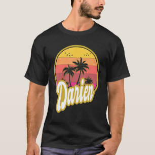Darien Georgia Beach Retro Sunset T-Shirt