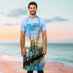Darien Shrimp Boat Fleet Apron