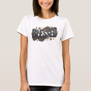 Daring BLESSED 2D Artistic Expression T-Shirt