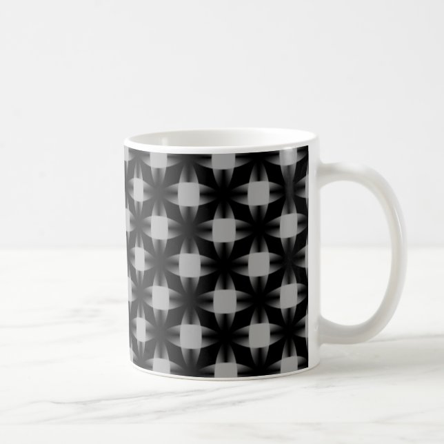 Daring Discs Mug, Black and Grey Coffee Mug (Right)
