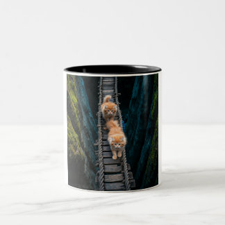 Daring Duo Cat Adventure Mug