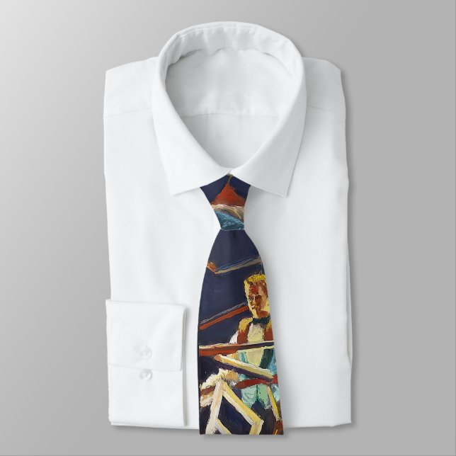 Daring Flying Wallendas Red Blue Yellow Tie (Tied)